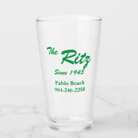 Vintage Retro Personalizado Business Pint Glass