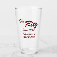 Vintage Retro Personalizado Business Pint Glass