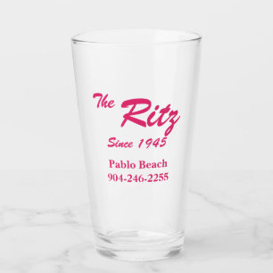 Vintage Retro Personalizado Business Pint Glass