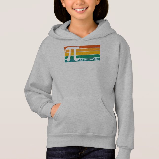 Vintage Retro Pi Hoodie (Anverso)