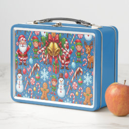 Vintage Retro Red Candy Cane Wonderland Christmas