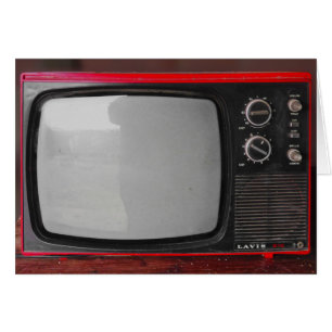 Vintage retro rojo TV
