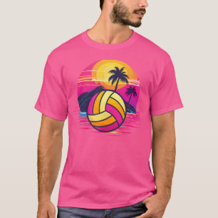 Vintage Retro Sunset Design Water Polo