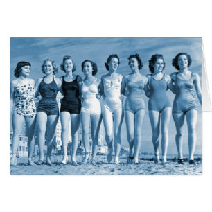 Vintage Retro Women Kitsch Surfing Beach Nueces