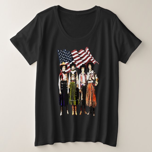 Vintage Rodeo-American Cowgirl (Anverso del diseño)