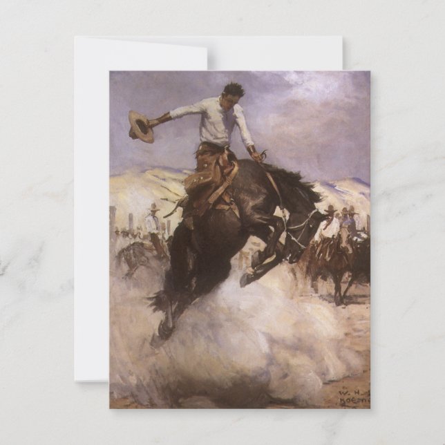 Vintage Rodeo Cowboy, Breezy Riding de WHD Koerner (Anverso)