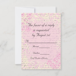 Vintage Romantic RSVP Bodas