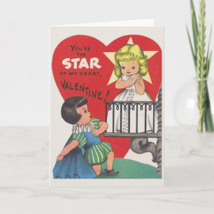 Vintage Romeo y tarjeta del día de San Valentín