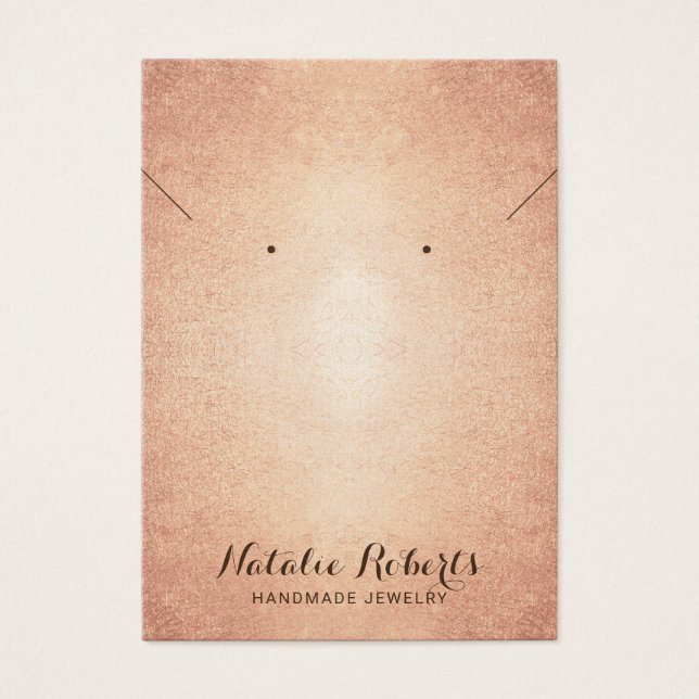 Vintage Rosa Gold Joyry Earring Necklace (Frente)