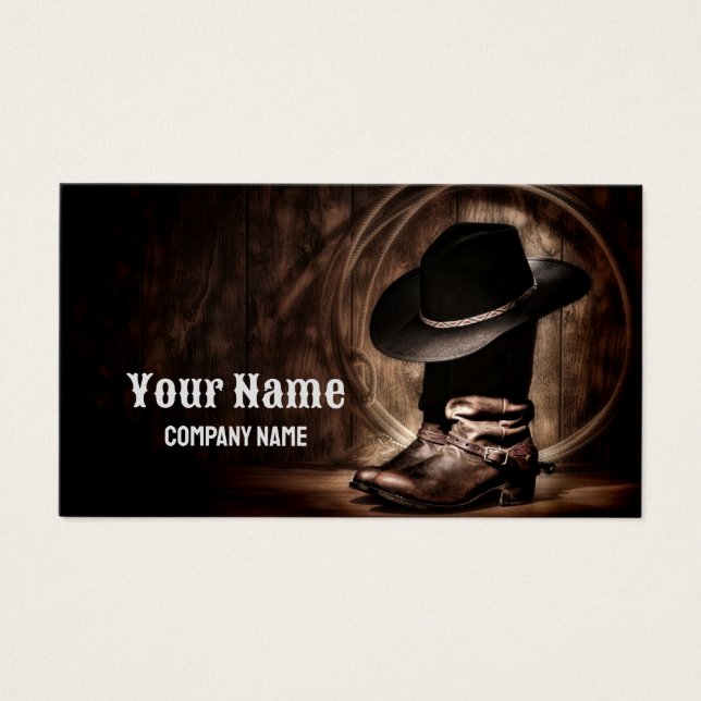 vintage rústico botas de vaquero occidente país (Frente)