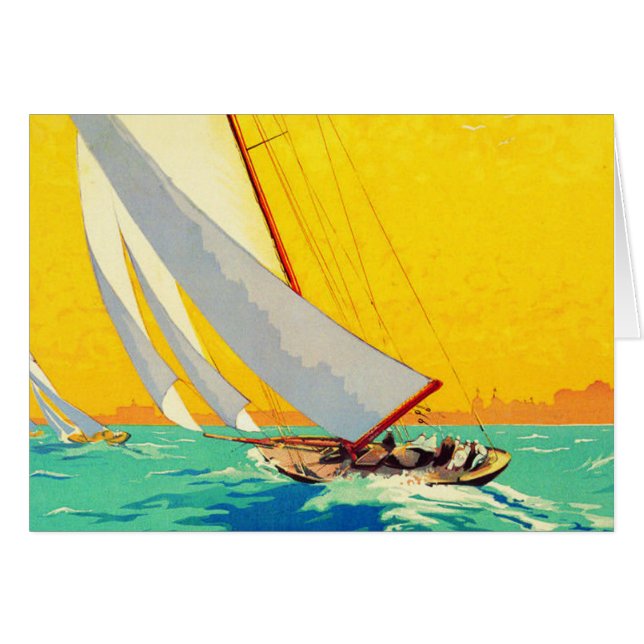 Vintage Sail Bots French Travel (Anverso (Horizontal))