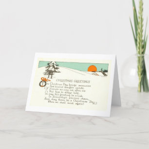 Vintage - Saludos de Navidad a los amigos,