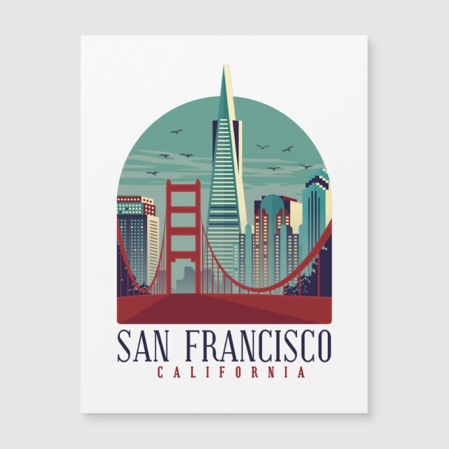 Vintage San Francisco Cityscape (Anverso)