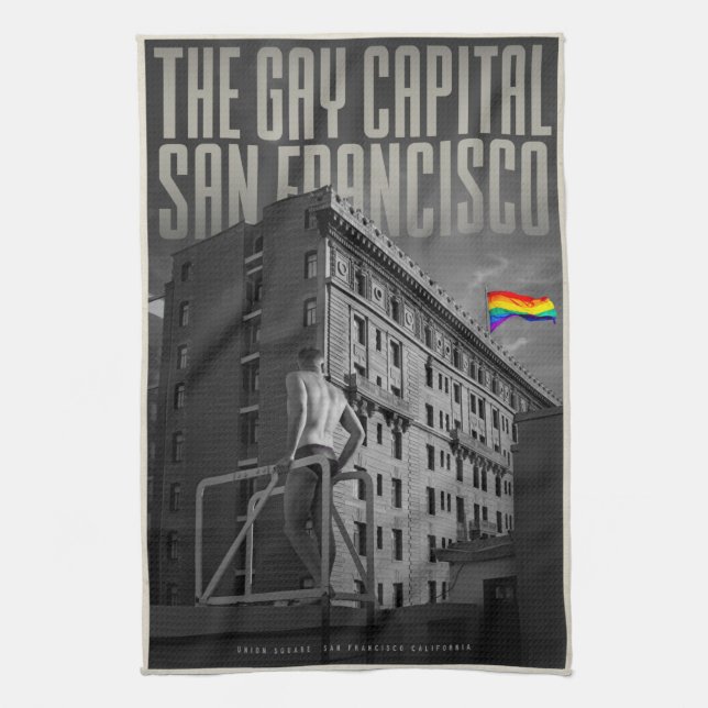 Vintage San Francisco Kitchen Toalla (Vertical)