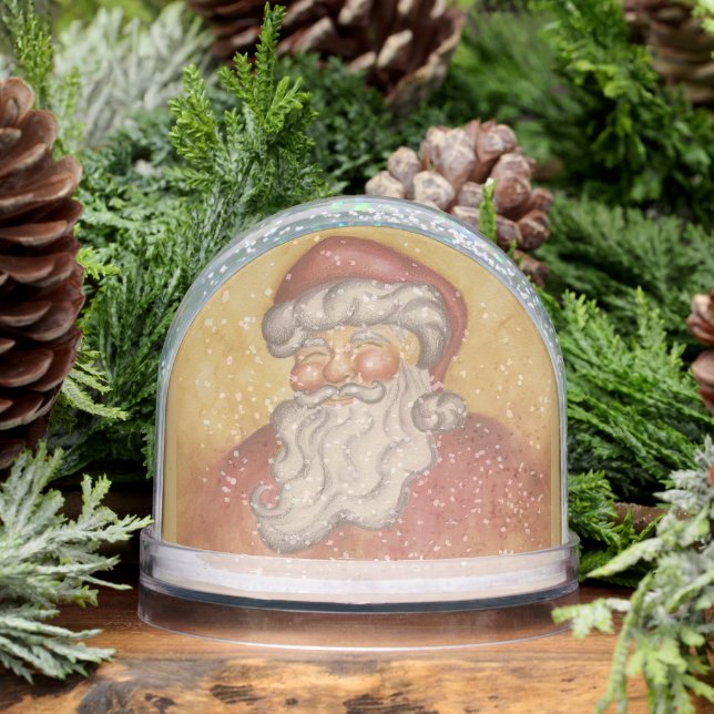 Vintage Santa Christmas Snow Globe  (Invierno)