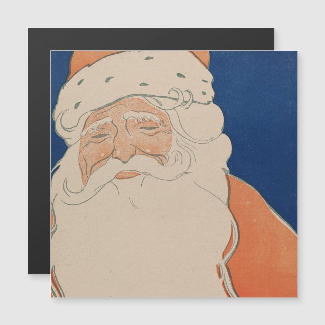 Vintage Santa Claus Ilustracion Holiday (Anverso/Reverso)