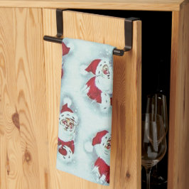 Vintage Santa Claus Navidades Kitchen Toalla