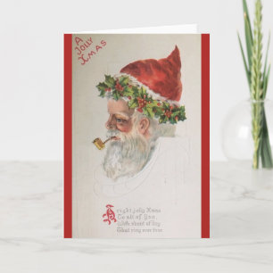 Vintage Santa Claus Navidades tarjeta de saludo