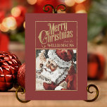 Vintage Santa Claus Retro Tarjeta de Navidades<br><div class="desc">Envía el espíritu de los Navidades estilo retro con esta encantadora tarjeta de Navidad vintage de Santa Claus. Que un toque de nostalgia de las vacaciones caliente el día de alguien. Un alegre diseño retro de Santa Claus trae de vuelta a recuerdos de Navidades y ayuda a crear recuerdos esta...</div>