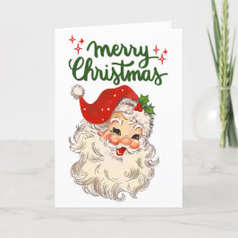 Vintage Santa Merry Navidad
