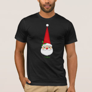 Vintage Santa Red Cone Gorras Navidades camiseta o