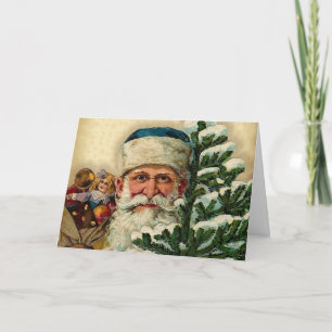 Vintage Santa: Tarjetas de felicitación