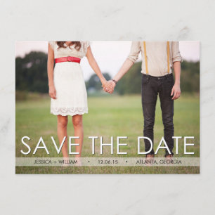 Vintage Save the Date Anuncio - Personalizado
