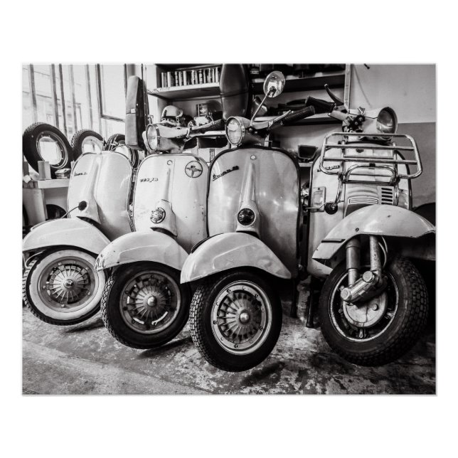 Vintage Scooter | Poster perfecto | Estados Unidos (Anverso)