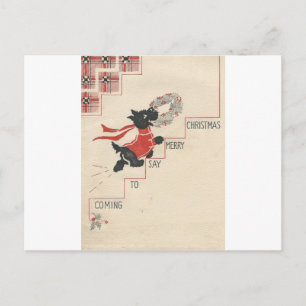 Vintage Scottie Feliz Navidad