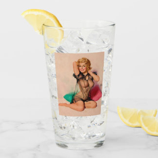 Vintage Sexy Vintage Pin Up Chica Vidrio