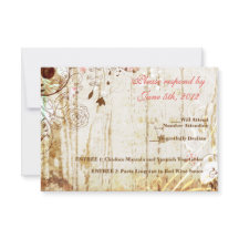 Vintage Shabby Chic Floral Recepción RSVP