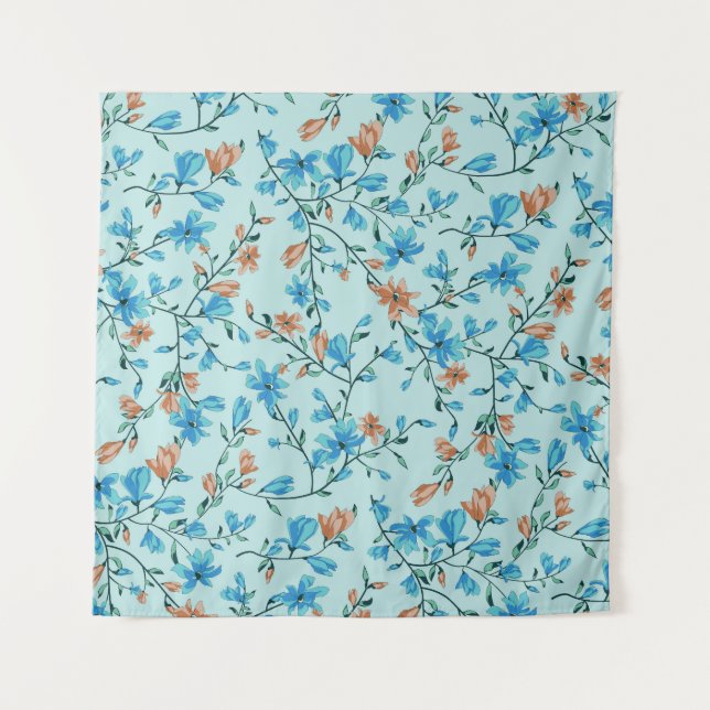 Vintage simple: Patrón de tela floral (Anverso)