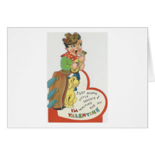 Vintage Singing Cowboy Valentine