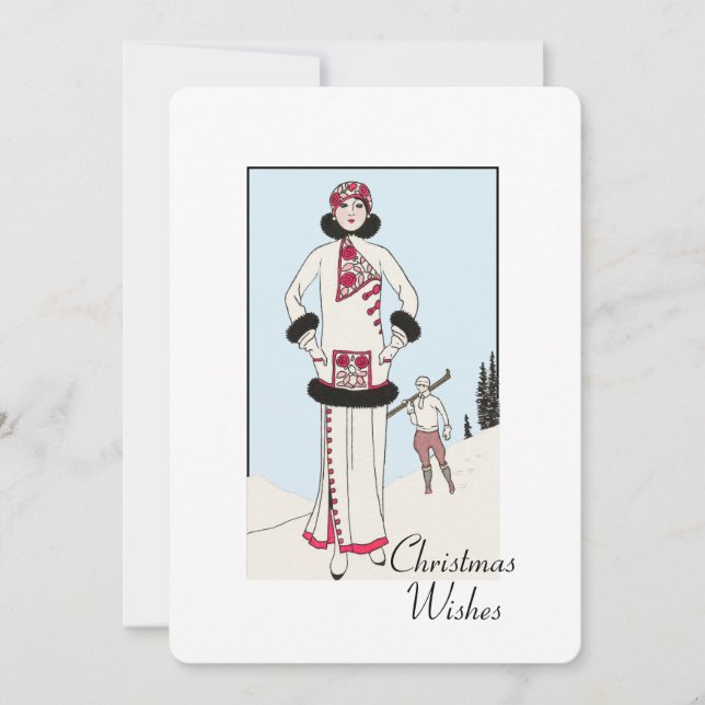Vintage Snow Queen Navidad  (Anverso)