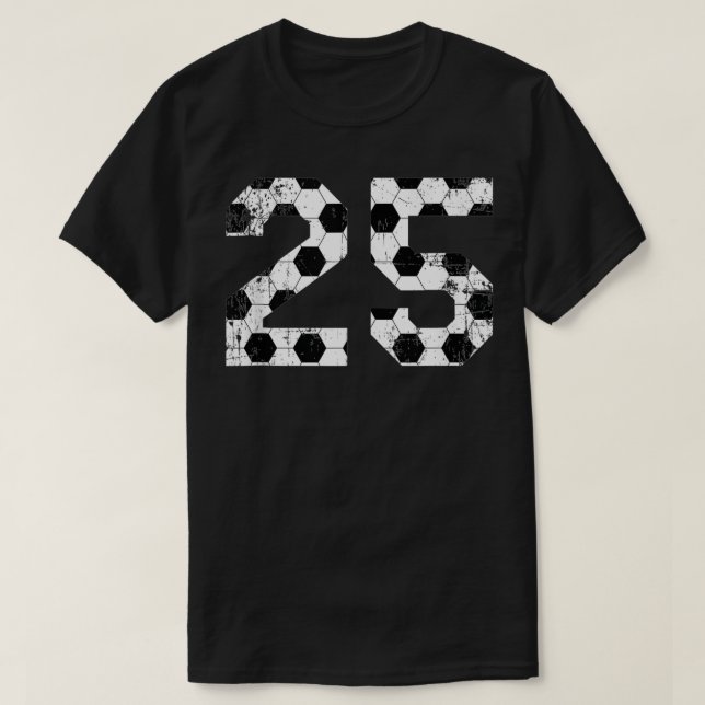 Vintage Soccer 25 Jersey Number (Diseño del anverso)