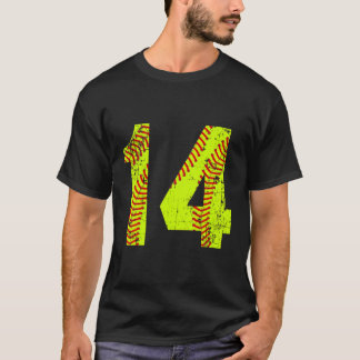 Vintage Softball 14 Jersey Número