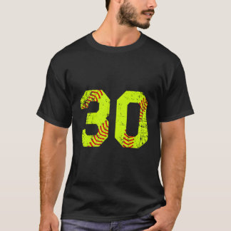 Vintage Softball 30 Jersey Número