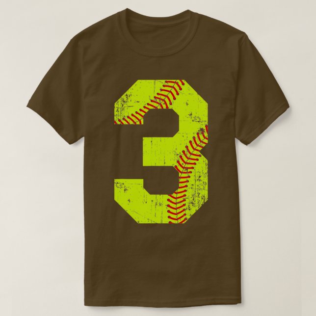 Vintage Softball 3 Jersey (Diseño del anverso)