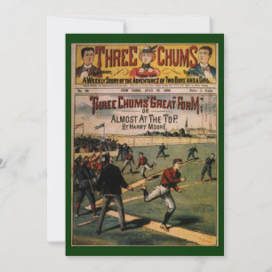 Vintage Sports Baseball Tres Chums cubierta de la