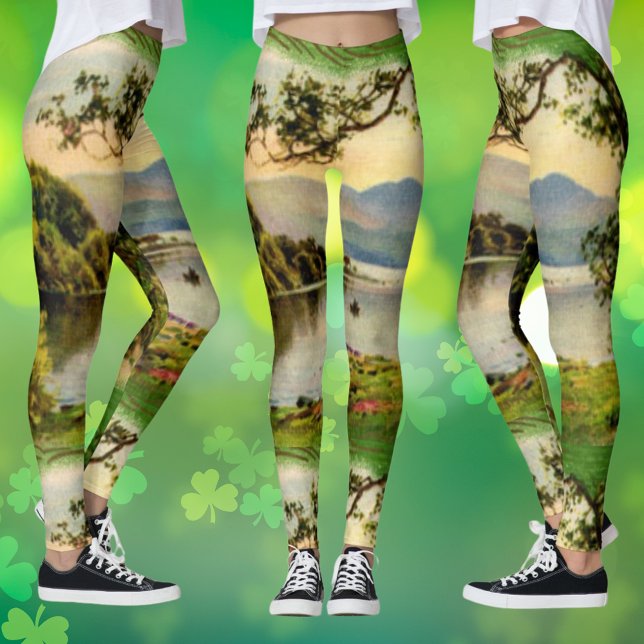 Vintage St. Paddy's By Lake Leggings (Vintage St. Paddy's By the Lake Leggings)