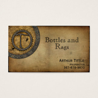 Vintage Steampunk Monograma T