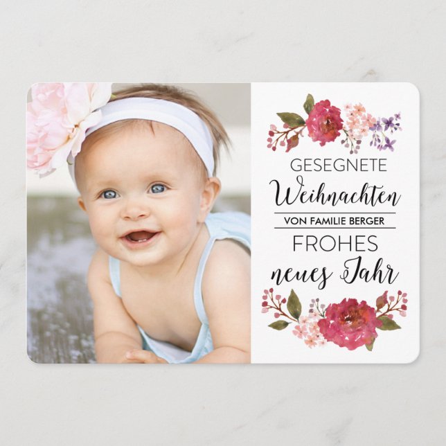 Vintage-Strauß Urlaub Foto-Gruß (Anverso)