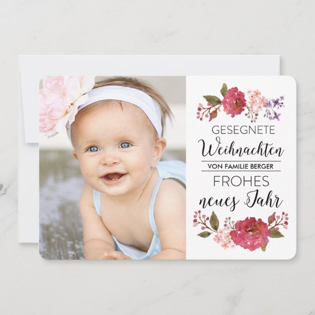 Vintage-Strauß Urlaub Foto-Gruß (Anverso)