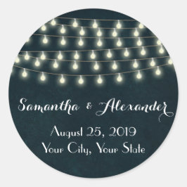 Vintage String Luces Boda Sello para sobres/ Favor