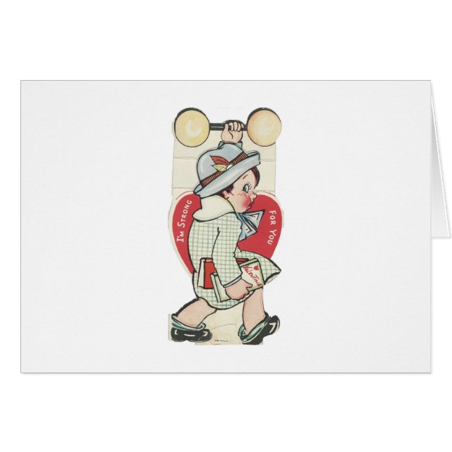 Vintage "Strong Man" Valentine (Anverso (Horizontal))