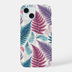 Vintage-style botanical fern leaves