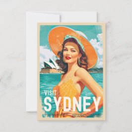 Vintage Style Sydney Travel Card