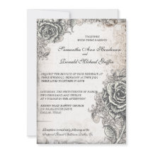 Vintage subió casando la invitación