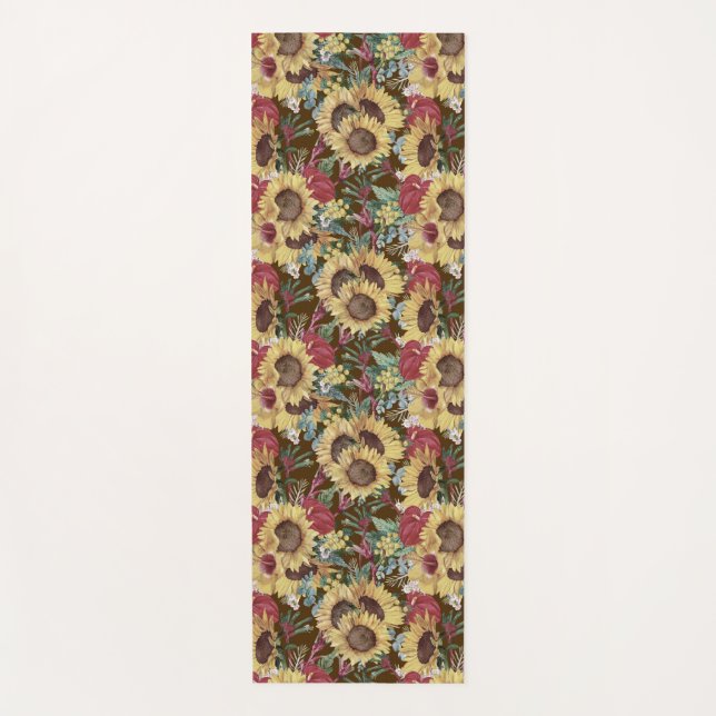 Vintage Summertime Tropical  Yoga Mat (Anverso)