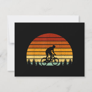 Vintage Sunset Mountain Biking Gift Para La Montañ
